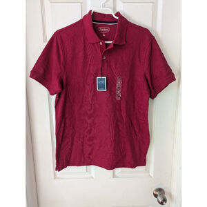 Men's CLUB ROOM Red Performance Polo Shirt M NWT